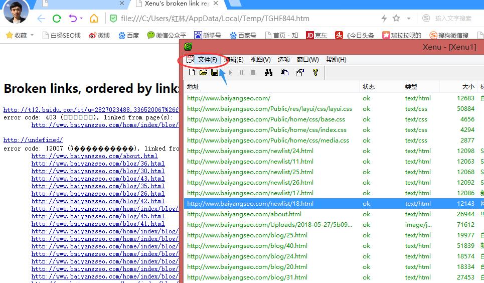 Xenu死链接检测工具使用与下载插图(3)